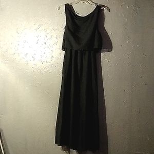Homemade,mini dress w/maxi,sheer overlay(chiffon)